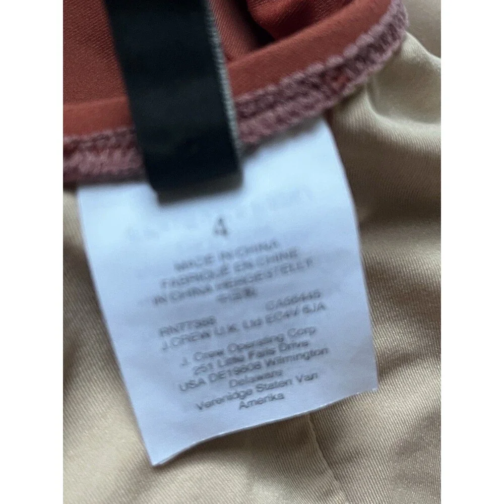 J.Crew One Piece Swimsuit Size 4 Rust Terracotta Scoop Neck